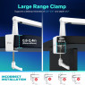 FIFINE Boom Arm Mic Stand, Low Profile Microphone Arm Stand, Podcast Mic Boom Arm with Desk Mount, Cable Channels Management, Metal Boom Arm White for Recording/Streaming/Gaming/Home Office-BM88W